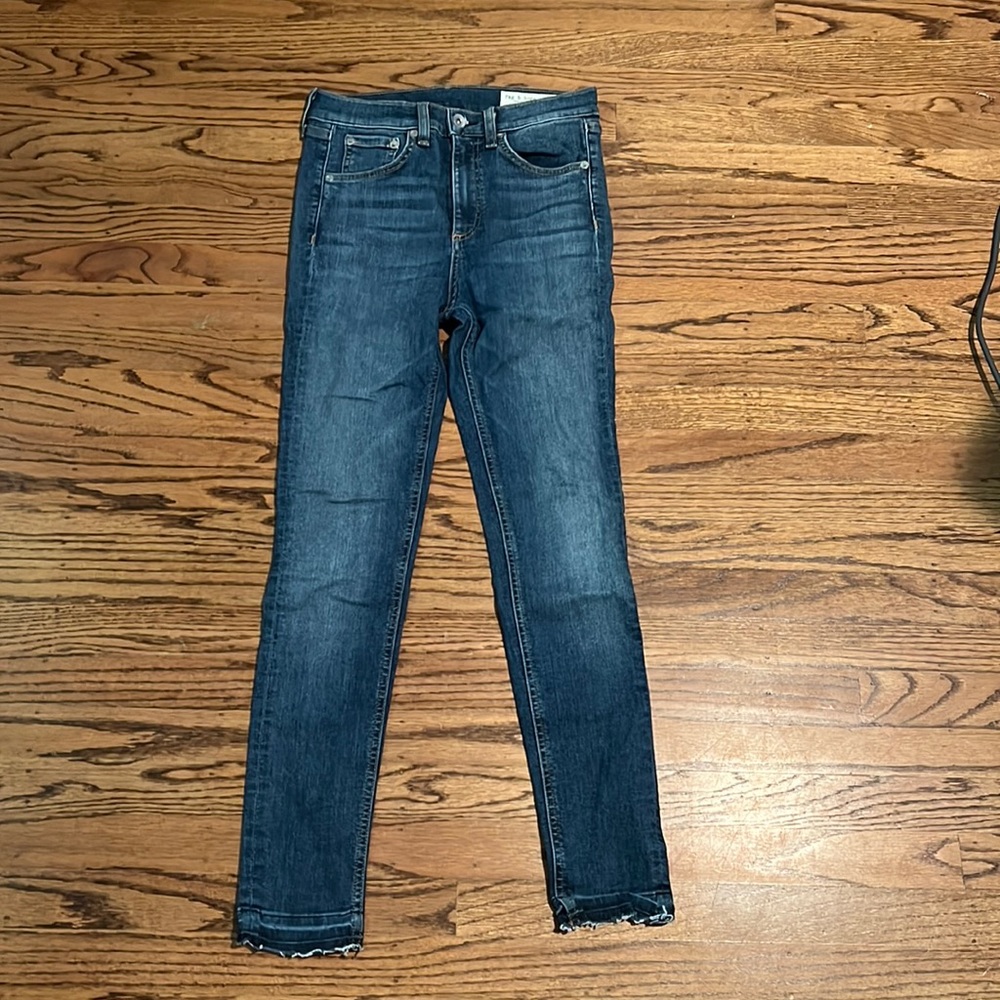 Rag & Bone High Rise Ankle Skinny Jeans